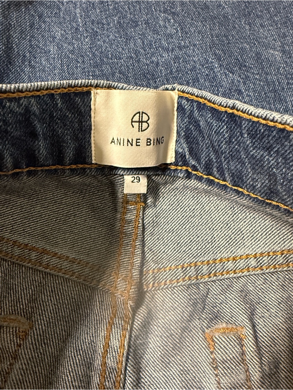 Anine Bing Roy Jean Standard Clean Indigo Denim size 29 - Retails $250 - Picture 8 of 9